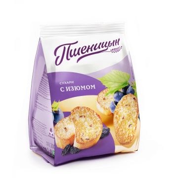 Pshenitsyn Rusks With Raisins, 200G